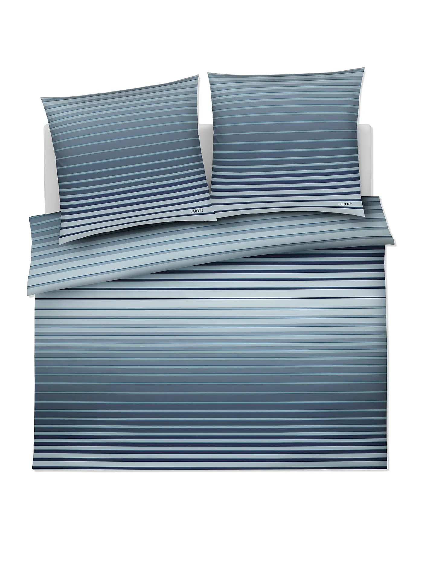 JOOP | Satin Bettwäsche SHUTTER 2x70x90cm/200x200cm Ocean | 